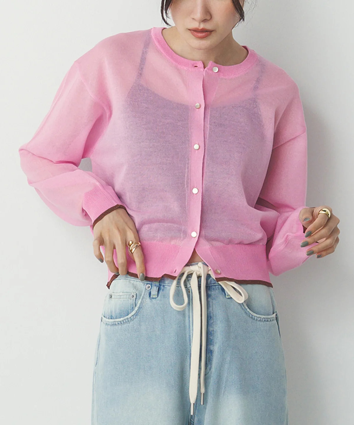 春夏透薄開襟外套