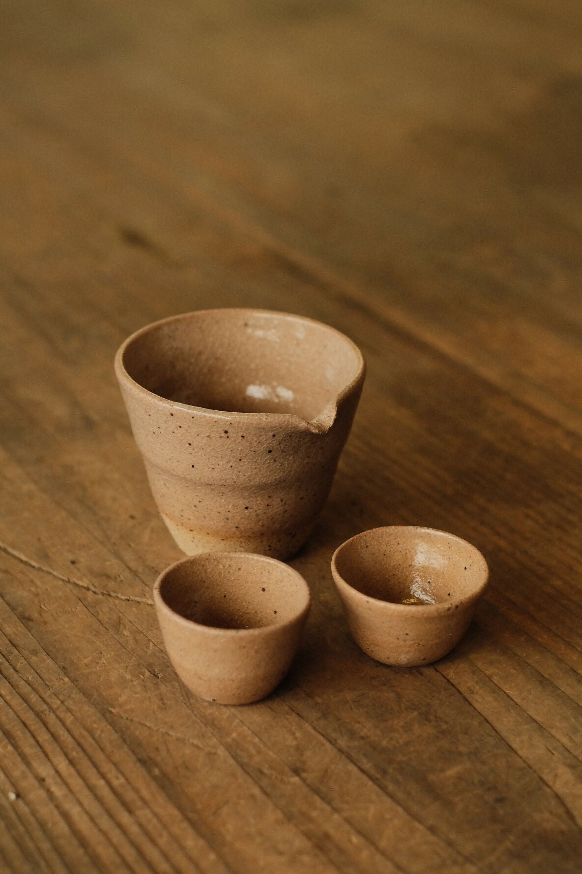 {陶器。日常} - 片口壺連杯