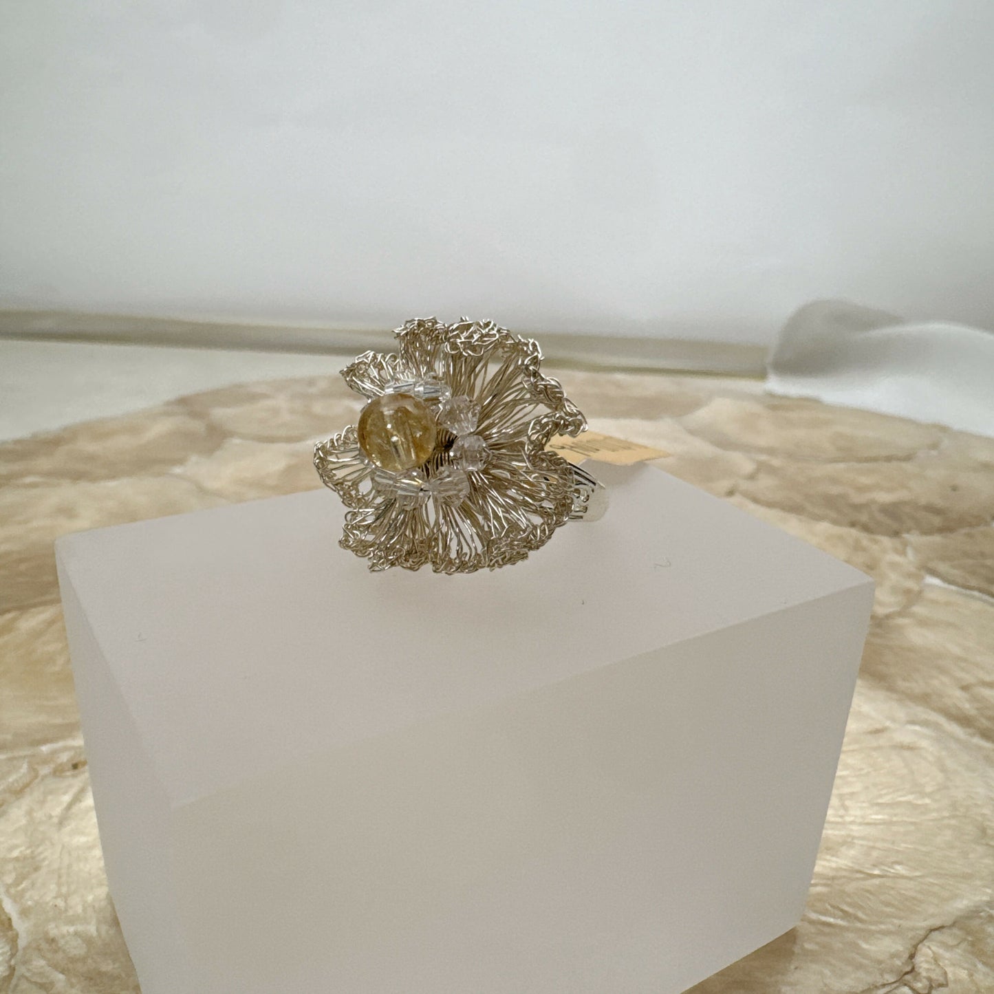 Crystal Embroidered Ring