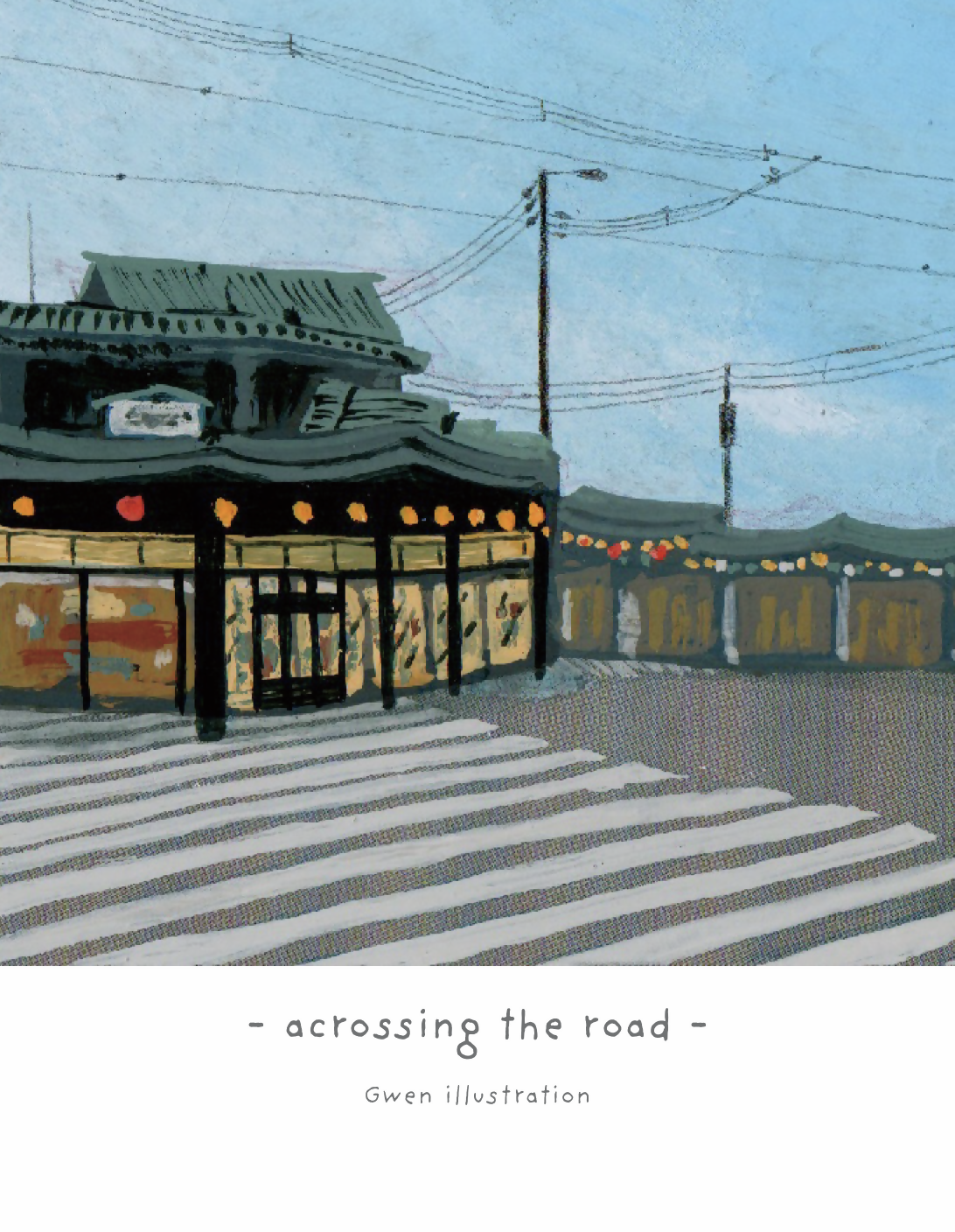 acorssing the road