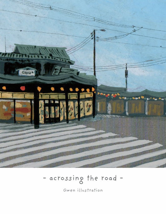 acorssing the road