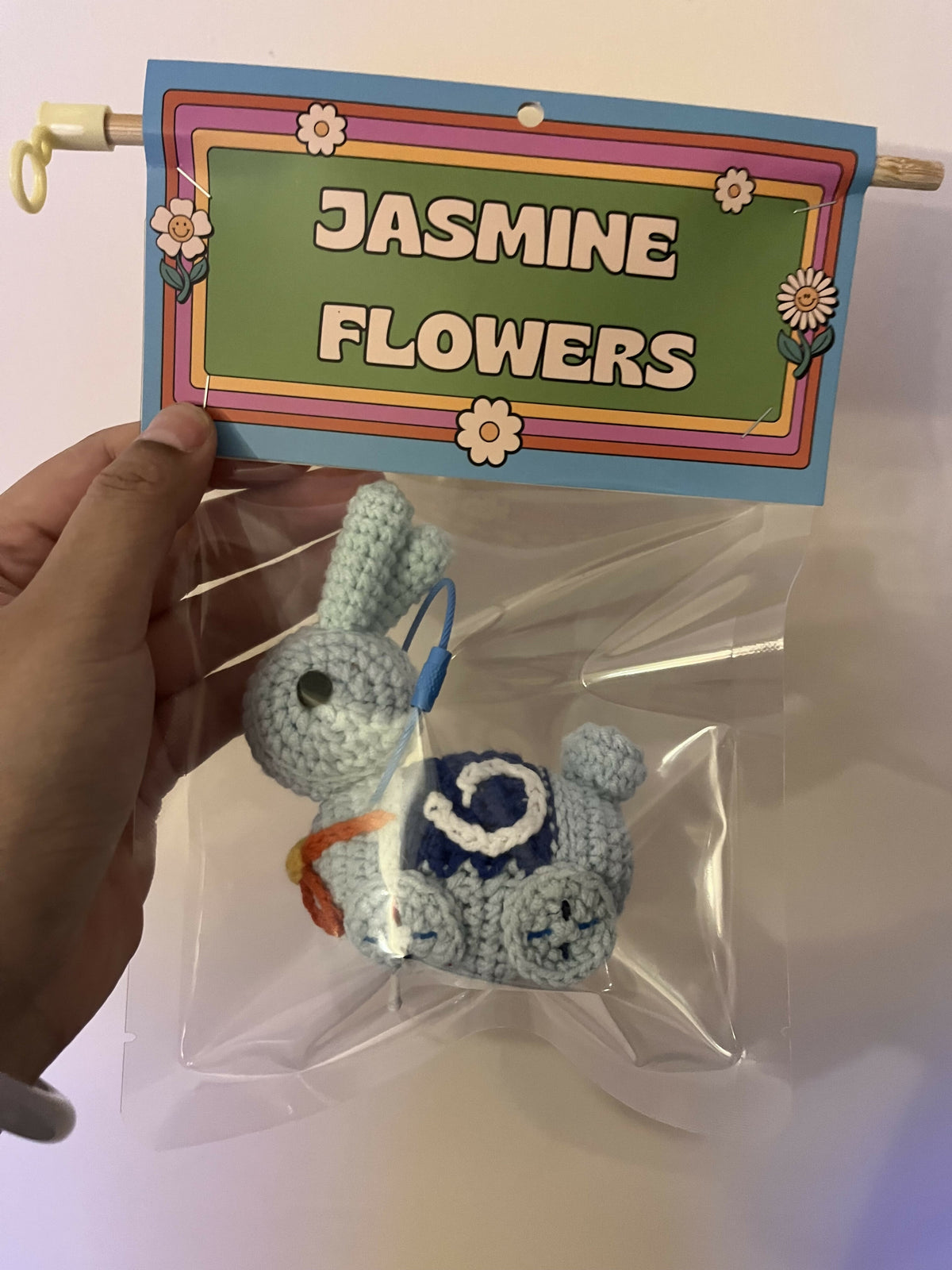圓轆轆兔仔燈籠 藍色