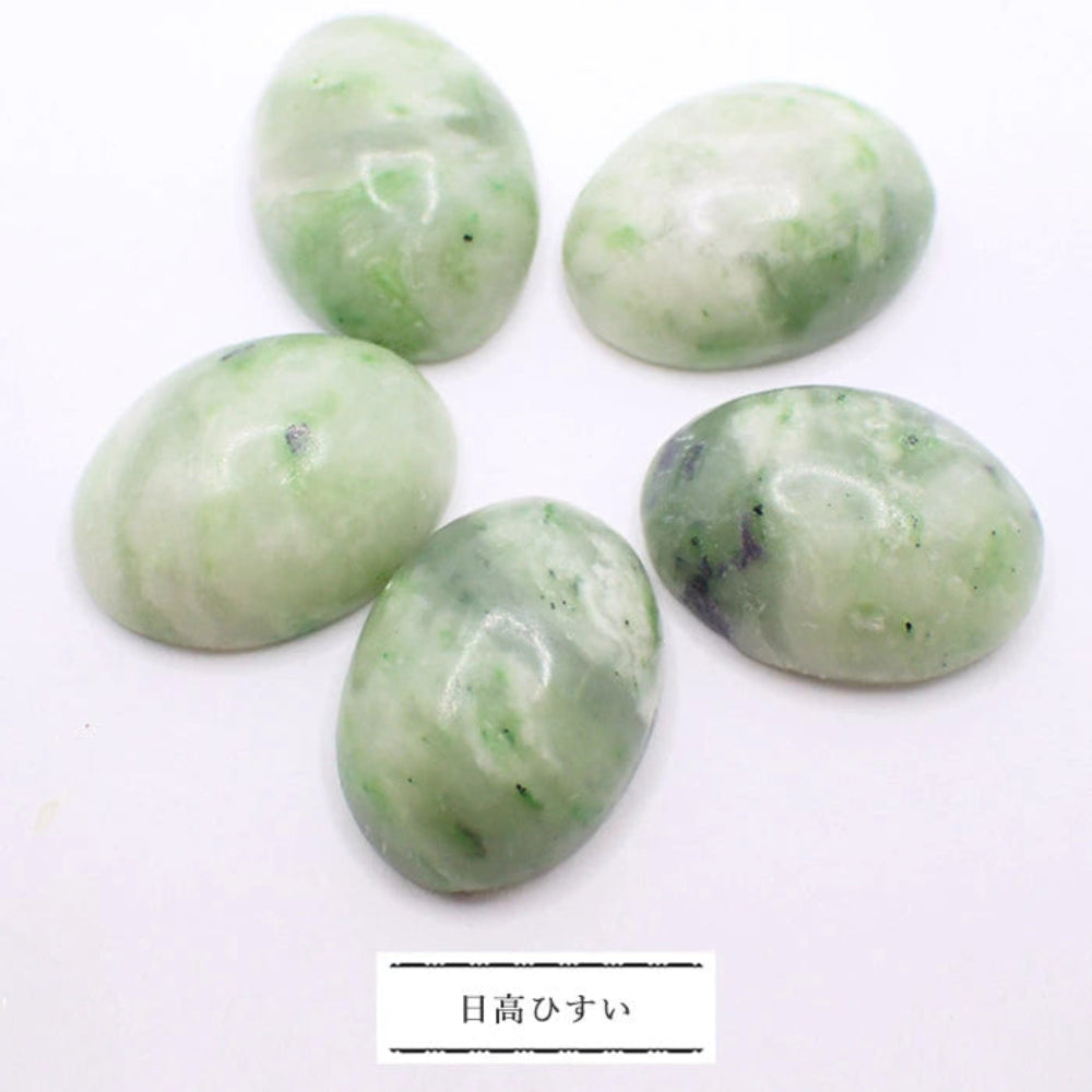 Japanese Mingshi Natural Jade 18x13mm