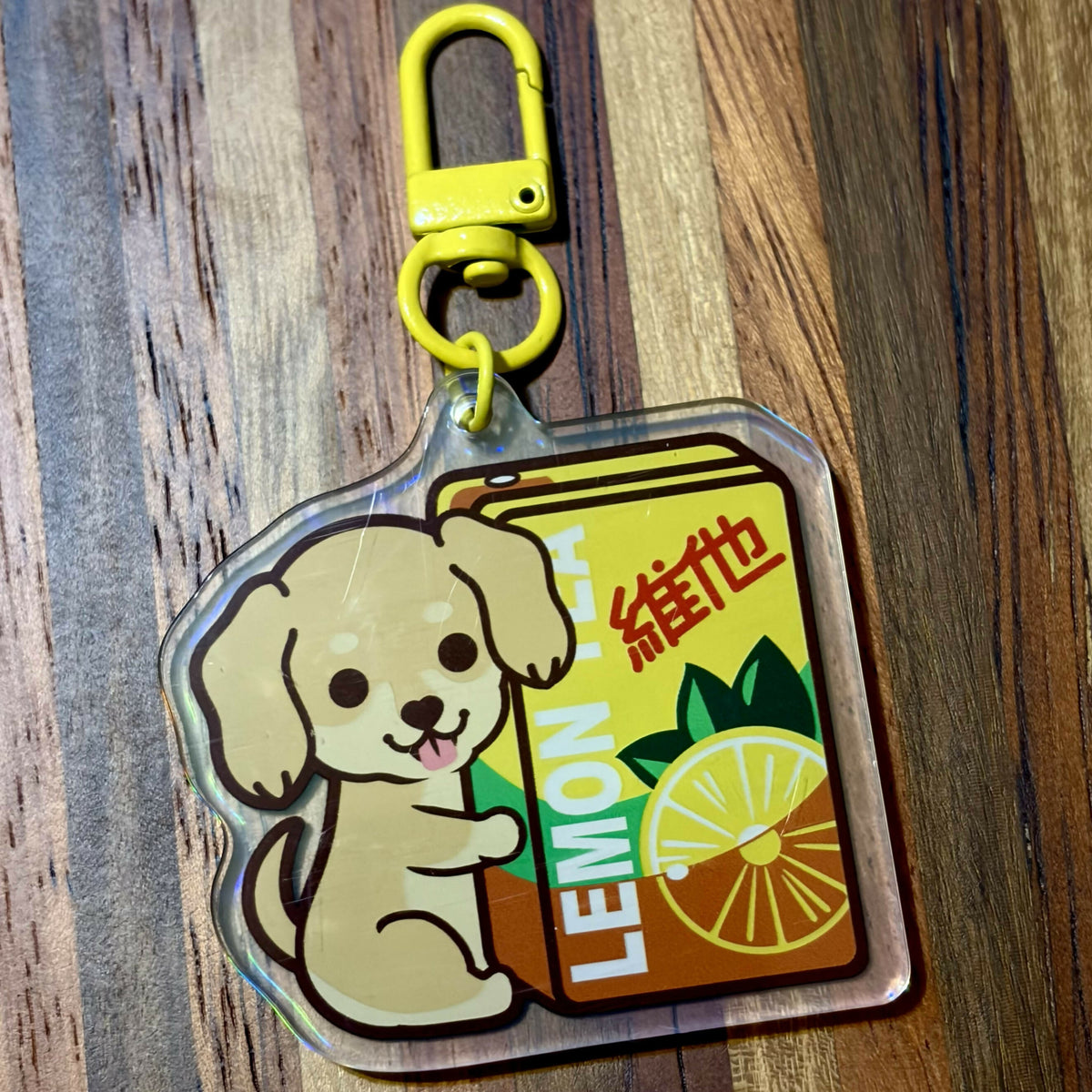 Lemon Tea Dachshund BR+CR Keychain
