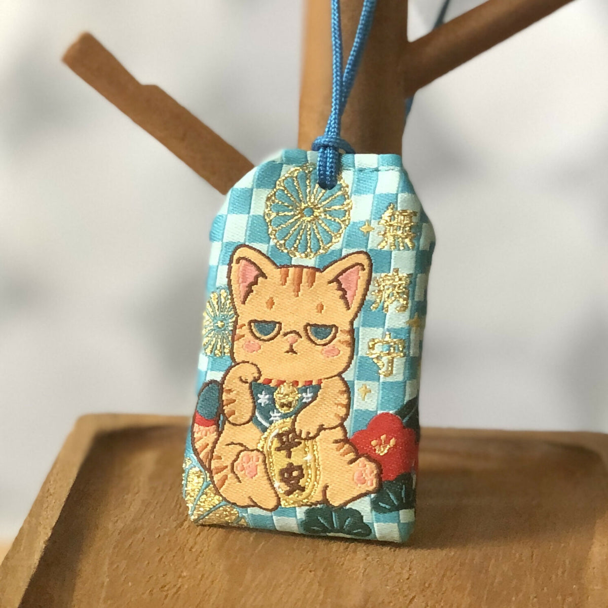 Lucky Yellow Tabby Omamori