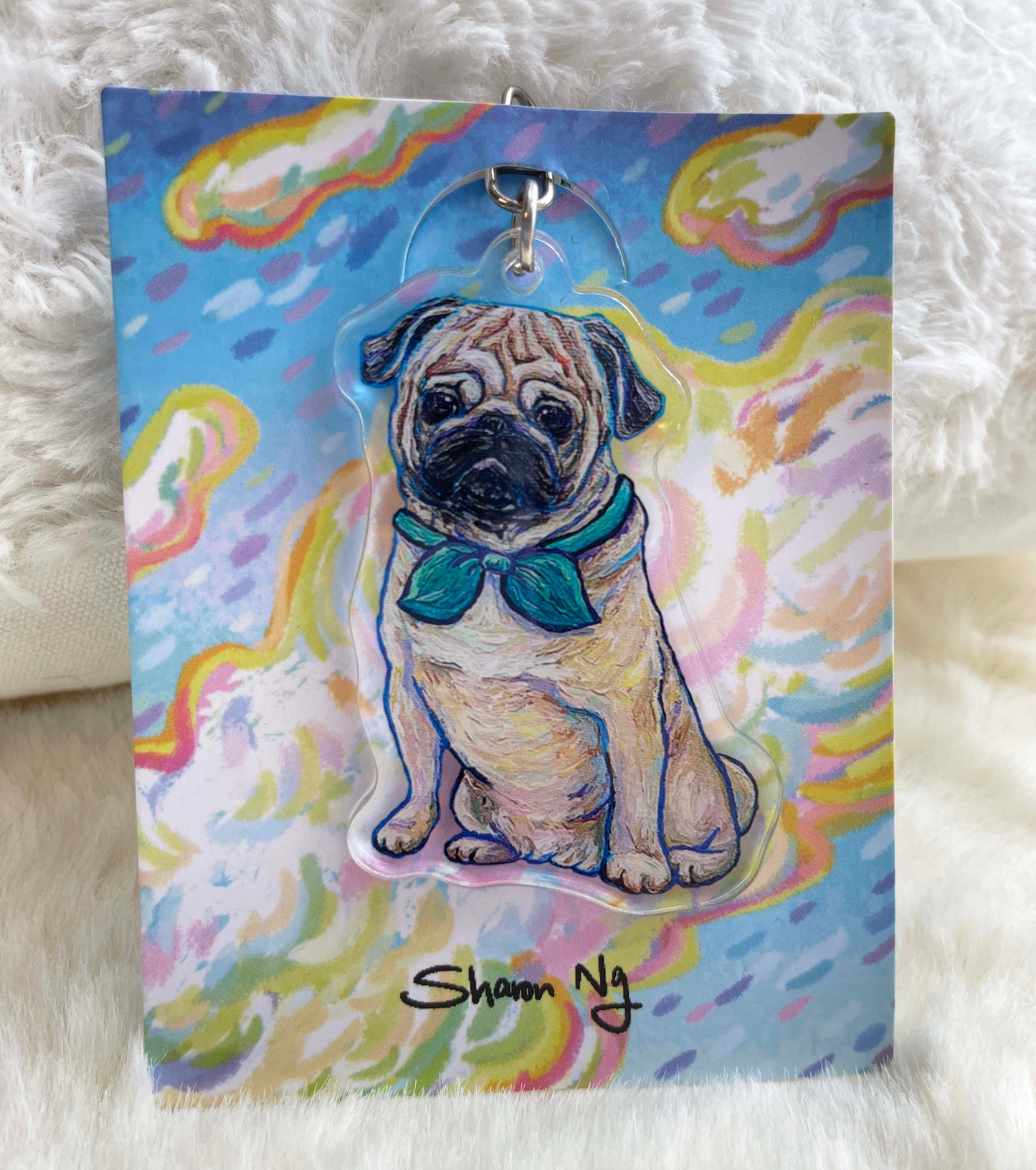 Sharonng Art 鎖匙扣（狗）