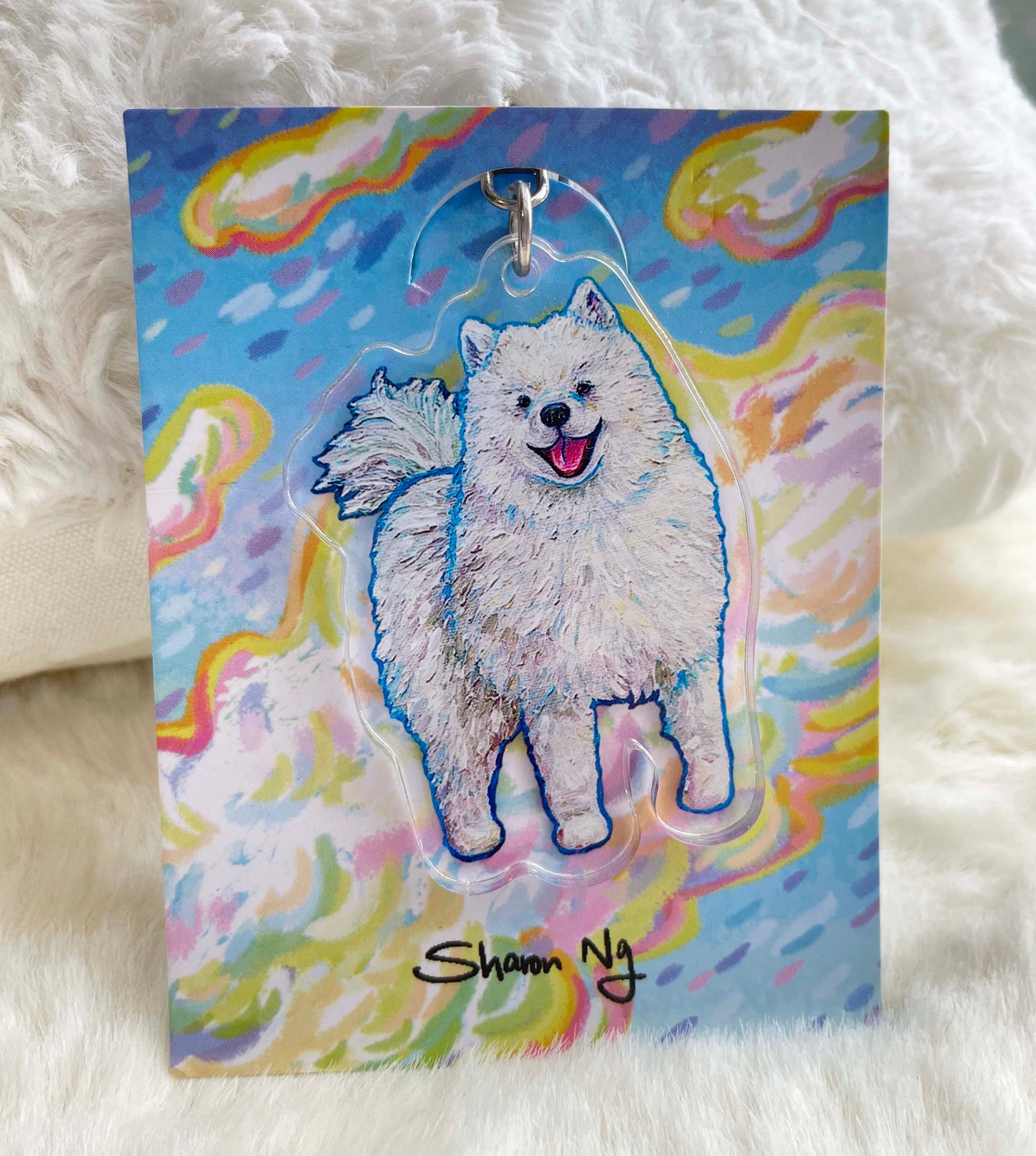 Sharonng Art 鎖匙扣（狗）