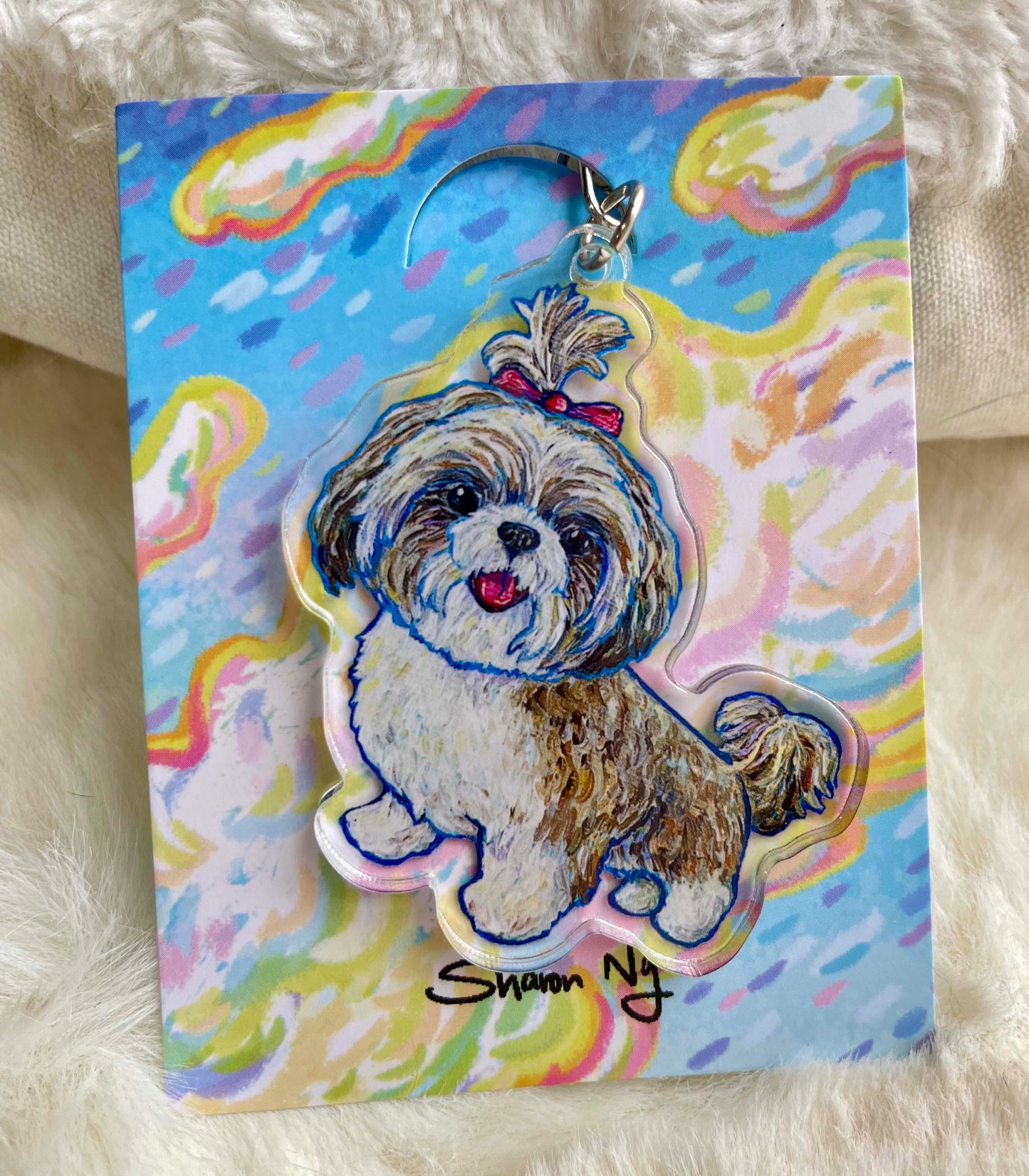 Sharonng Art 鎖匙扣（狗）