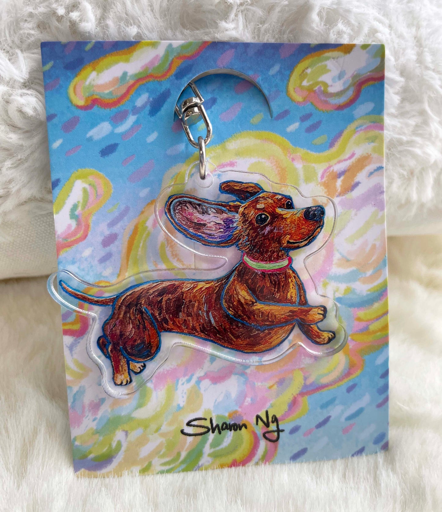 Sharonng Art 鎖匙扣（狗）