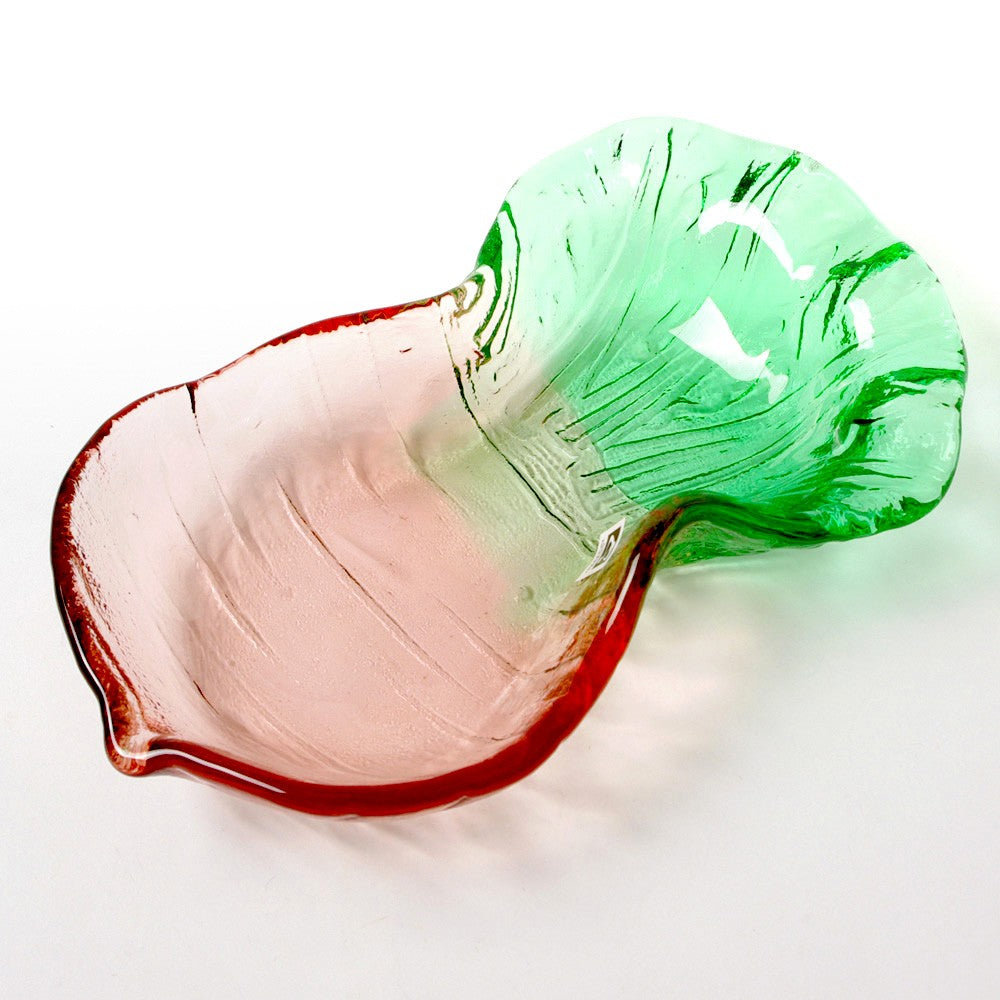 玻璃紅菜頭造型碗