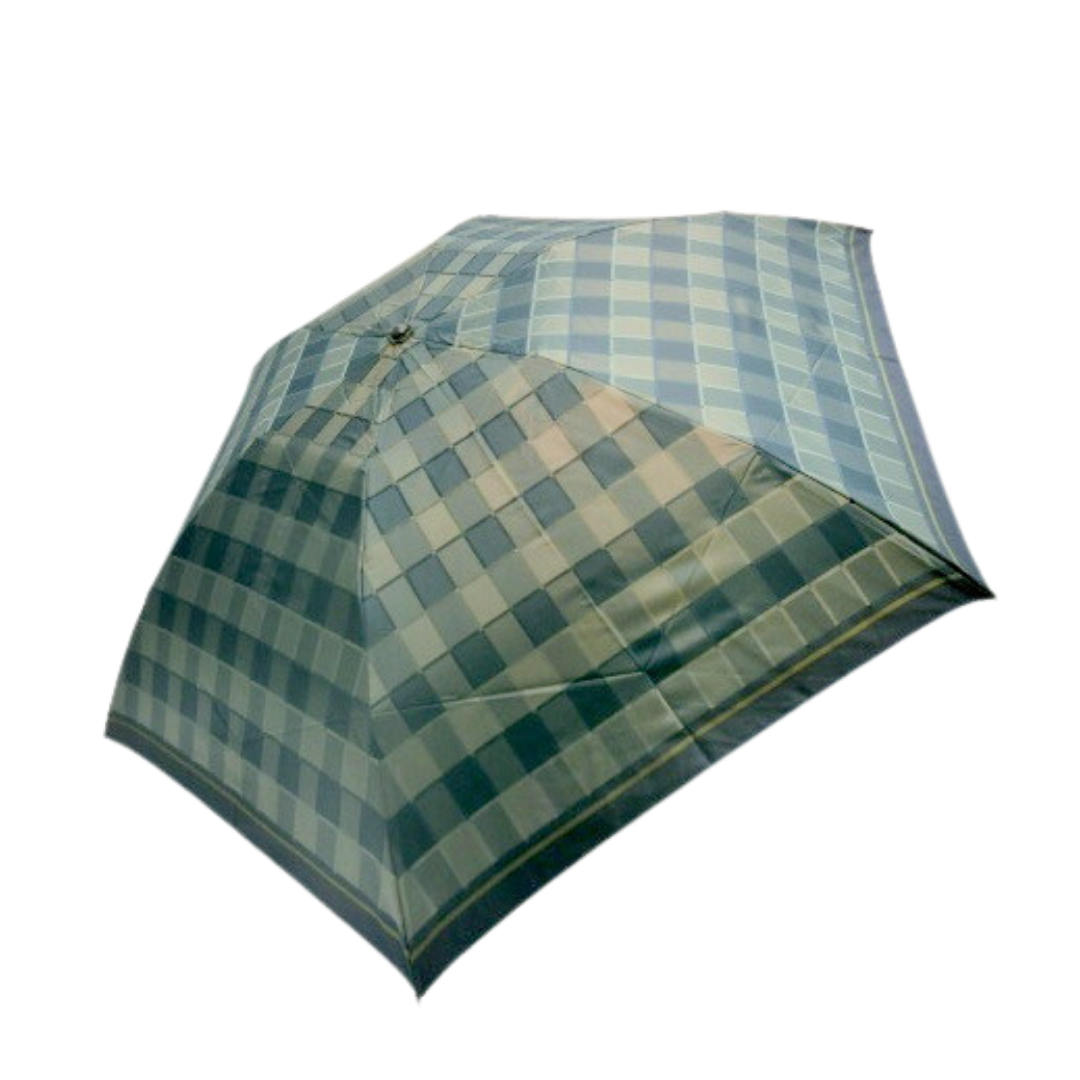 Lightweight folding umbrella made in Japan (Koshu first dyed Zhuzi fabric) - 碁 dish handle