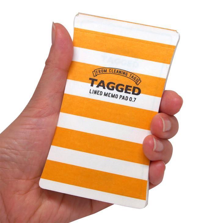 Waterproof Notepad Made in Japan | Orange Strips-S