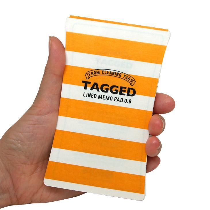 Waterproof Notepad Made in Japan | Orange Strips-L