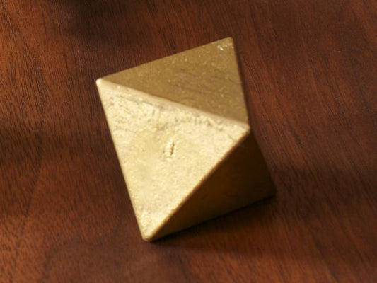 日本職人手製 全黃銅真瑜紙鎮-Triangle