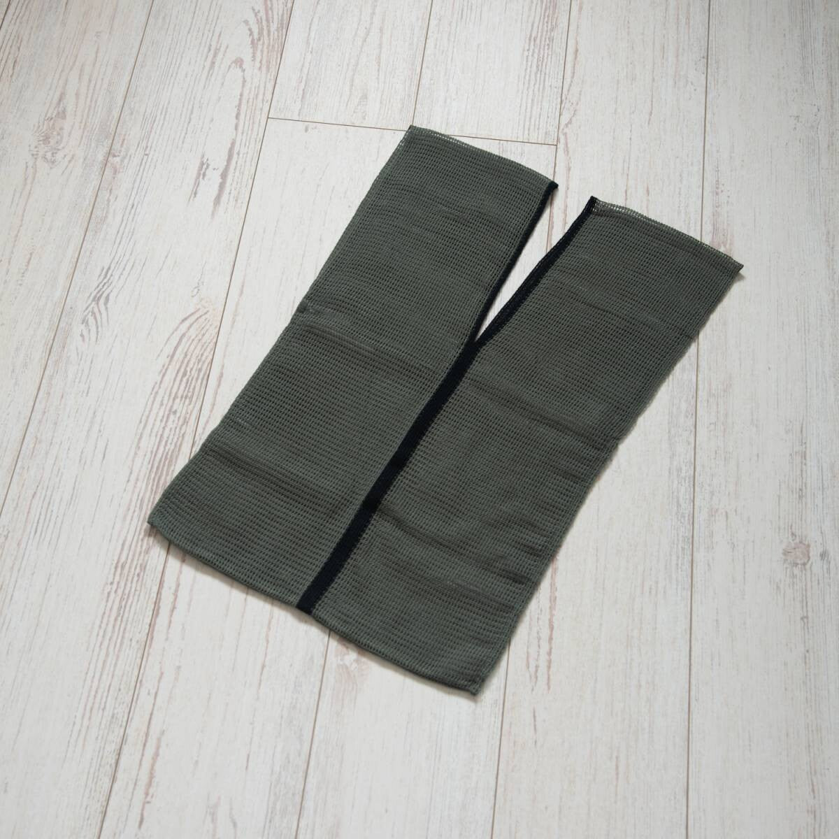 Knitted eco bag (dark green)