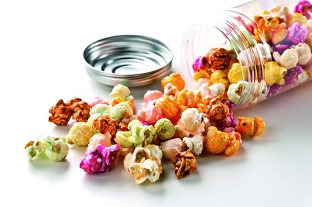 Popcorn (almond/caramel series) &amp; Baumkuchen made in Japan